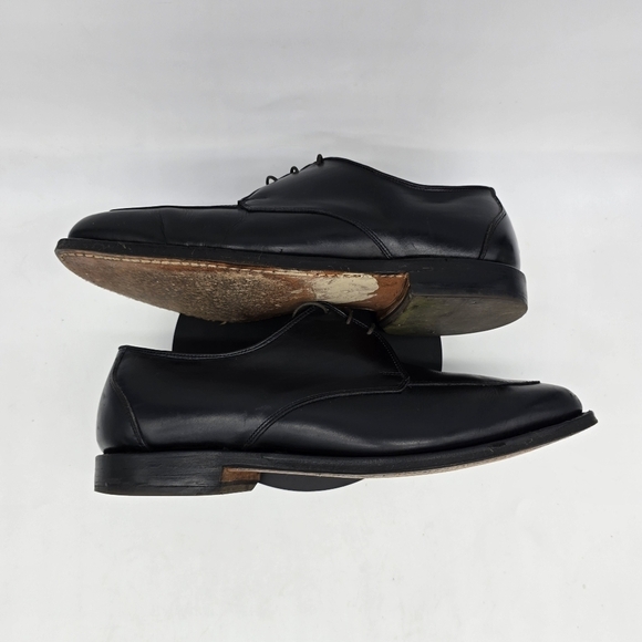Allen Edmonds Shoe Mens 10.5 3E Burton Black Apron Toe Derby Oxford Dress main image 5